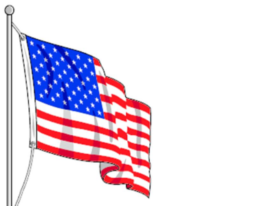 High-quality american flag ppt background