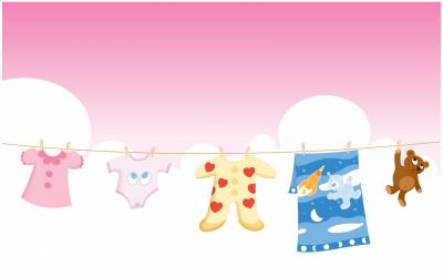 Baby Clothes, Sky, ppt background