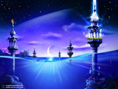 Purple backgrounds islamic ppt background