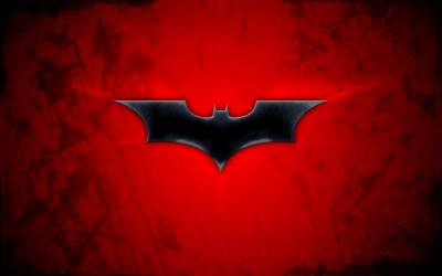 Batman logo red ppt background