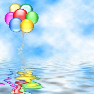 Birthday balloon backgrounds ppt background