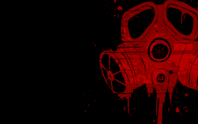 Red bloody mask, ppt background