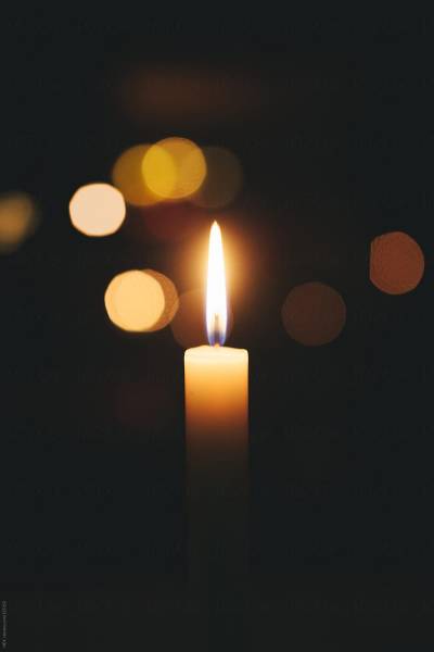 Flame, Yellow candle ppt background