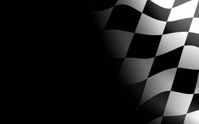 Beautiful checkered flag ppt background