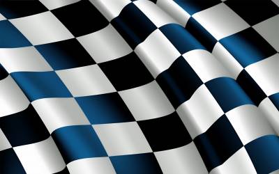 Checkered flag finish ppt background