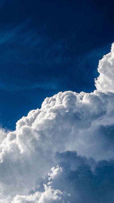Clouds phone ppt background