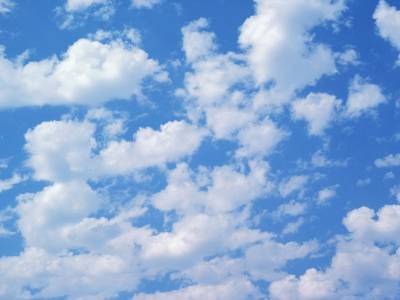 Small segmented clouds ppt background