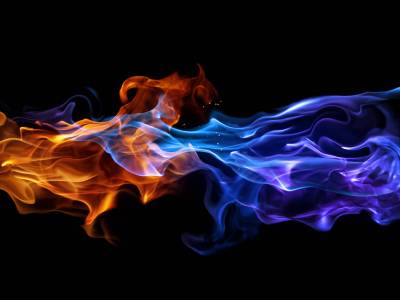 Colorful effect fire ppt background