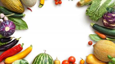 Food vegetables and ppt background