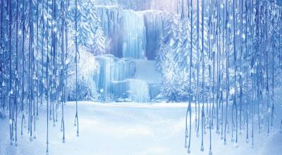 Icefall, frozen powerpoint ppt background