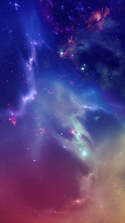 Abstract galaxy iphone ppt background