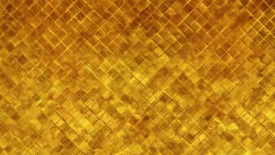 Square pattern gold ppt background