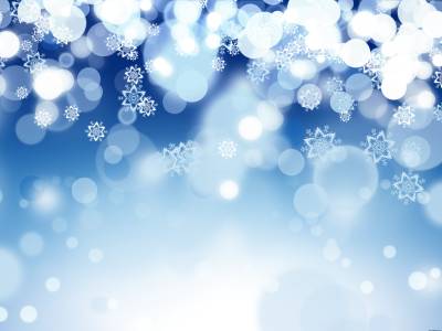 Abstract blue snow ppt background