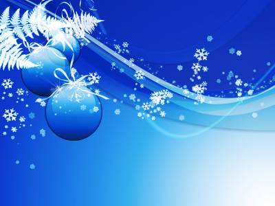 Holiday blue christmas ppt background
