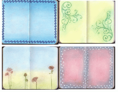 Pastel pattern journal ppt background