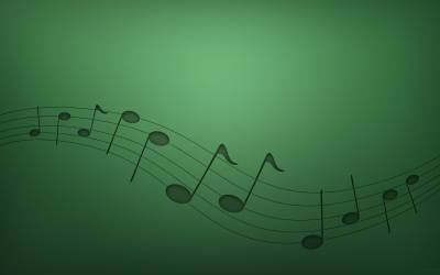 Green background music ppt background