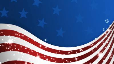 American abstract flag ppt background