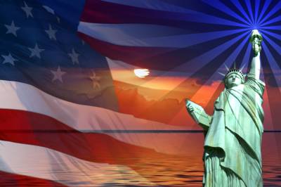 Statue of Liberty ppt background