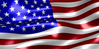Wavy american flag ppt background