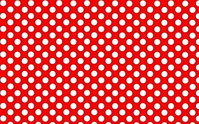 Beautiful red polka ppt background