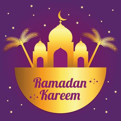 Computer design ramadan ppt background