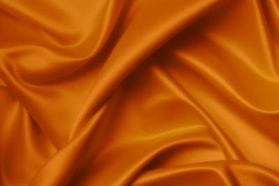 Orange silk fabric ppt background