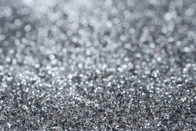 Sparkling silver glitter ppt background