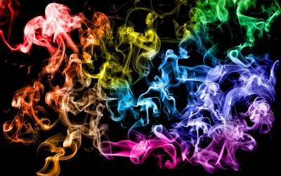 Colorful animation smoke ppt background