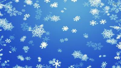 Blue beautiful snowflake ppt background