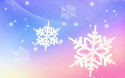 Wonderful colorful snowflake ppt background