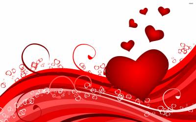 Valentines day red ppt background