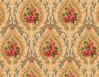 Victorian flowers background ppt background