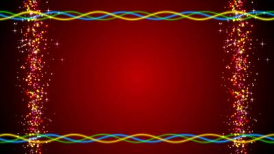 Red abstract shaped ppt background
