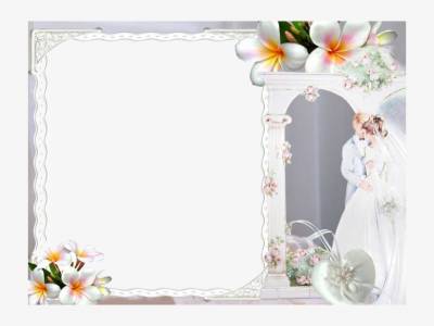 White floral wedding ppt background