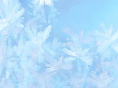 Winter snow crystal ppt background