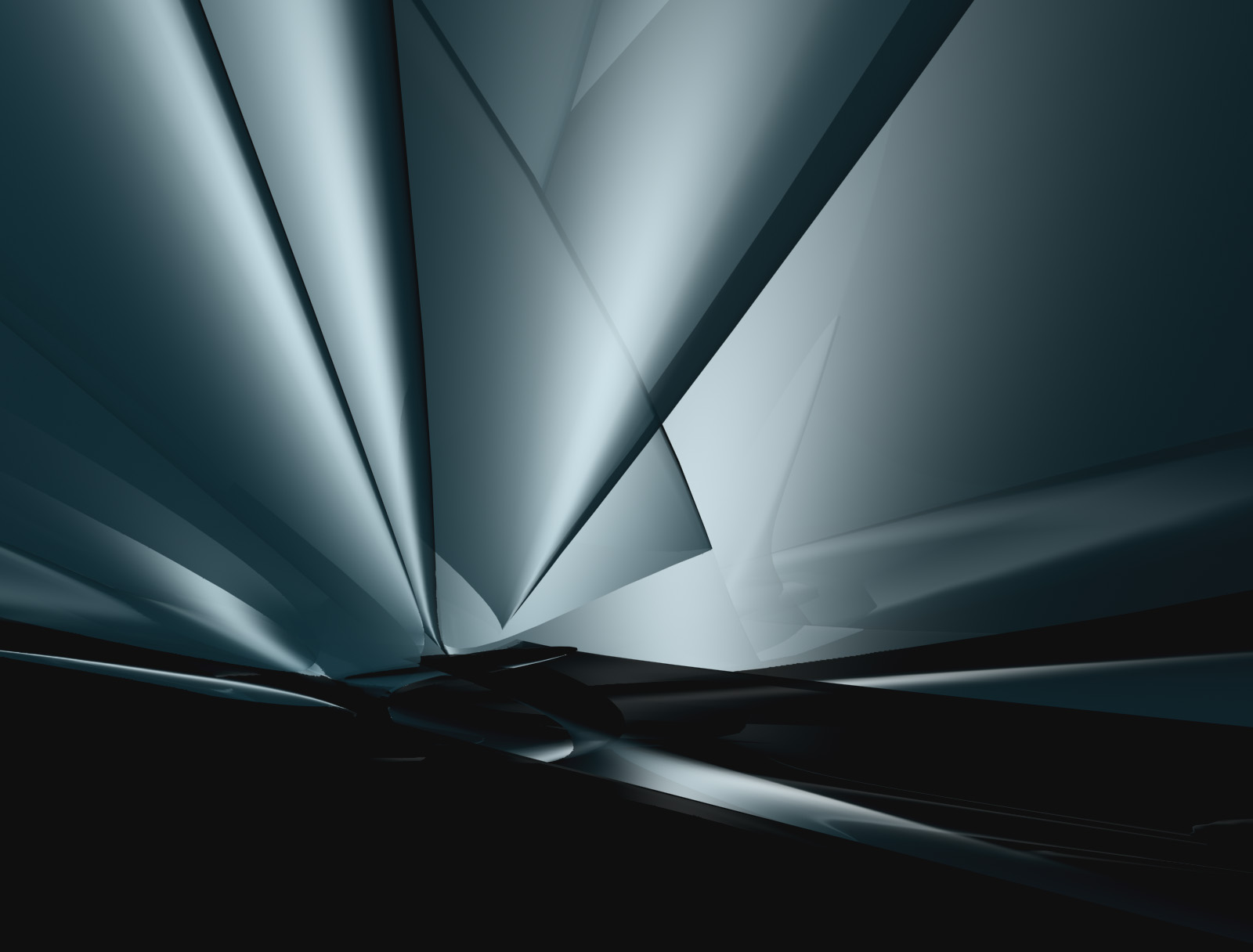3D Rendered Black Abstract Background #648