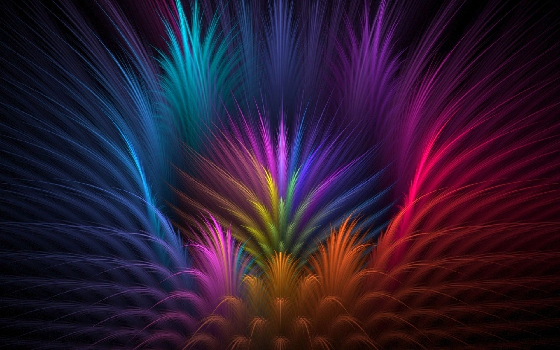 feathers colorful abstract background
