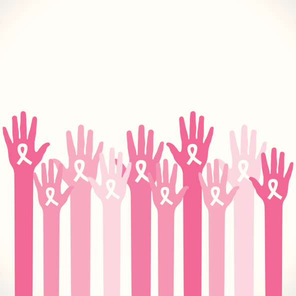 Pink Helping hands design, aids wallpapers images free download