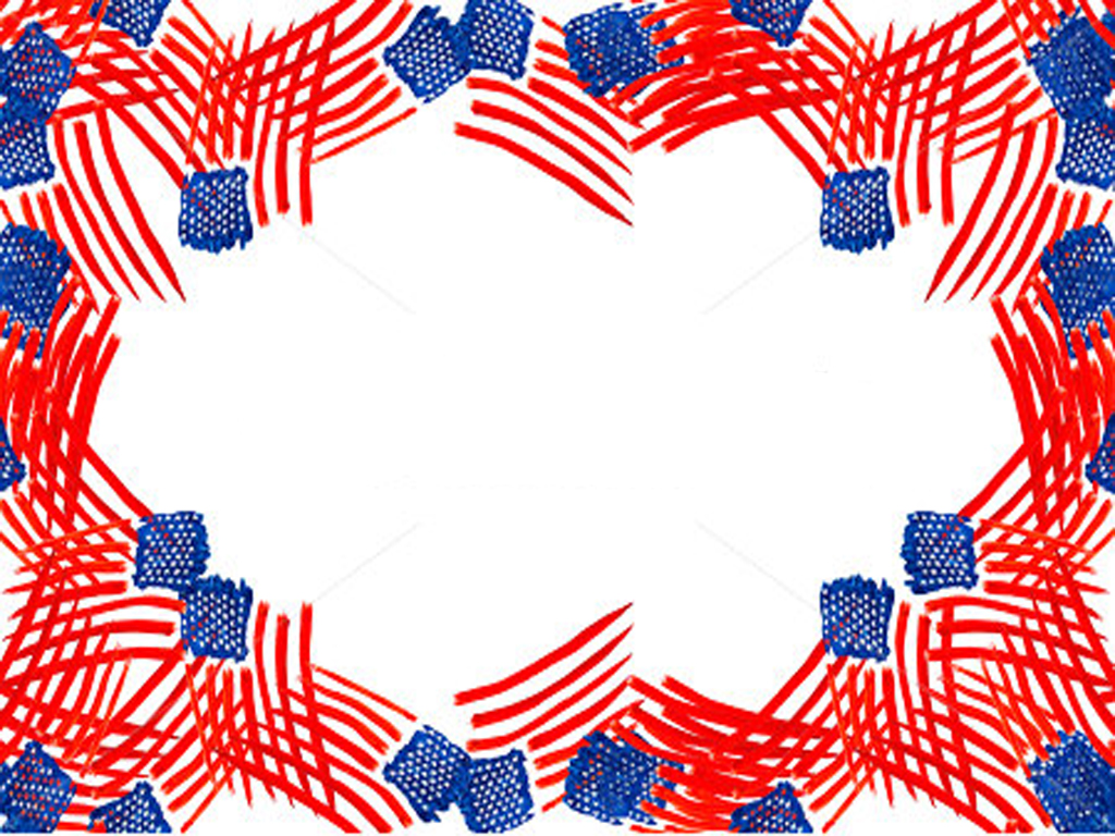 american flag frame design patriotic powerpoint template