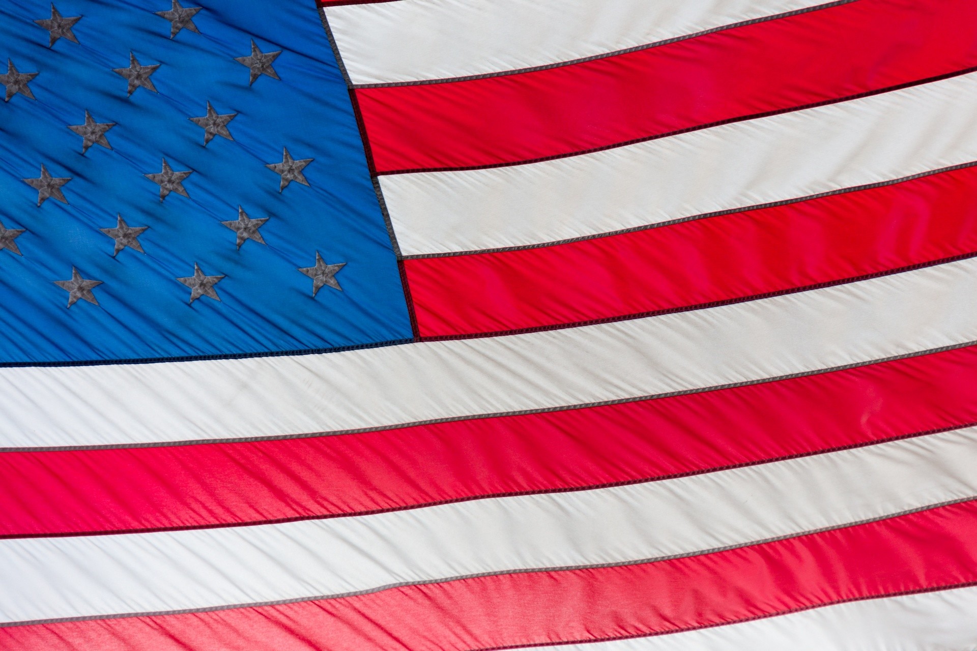 hand stitch american flag powerpoint backgrounds