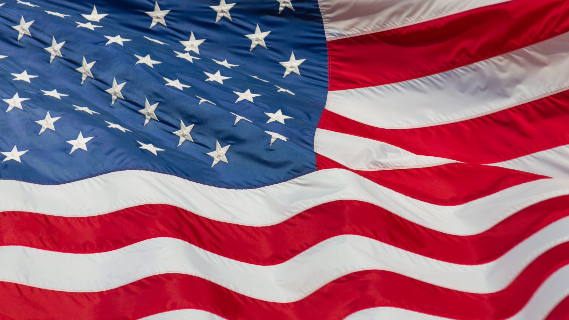 sewn american flag ppt background 