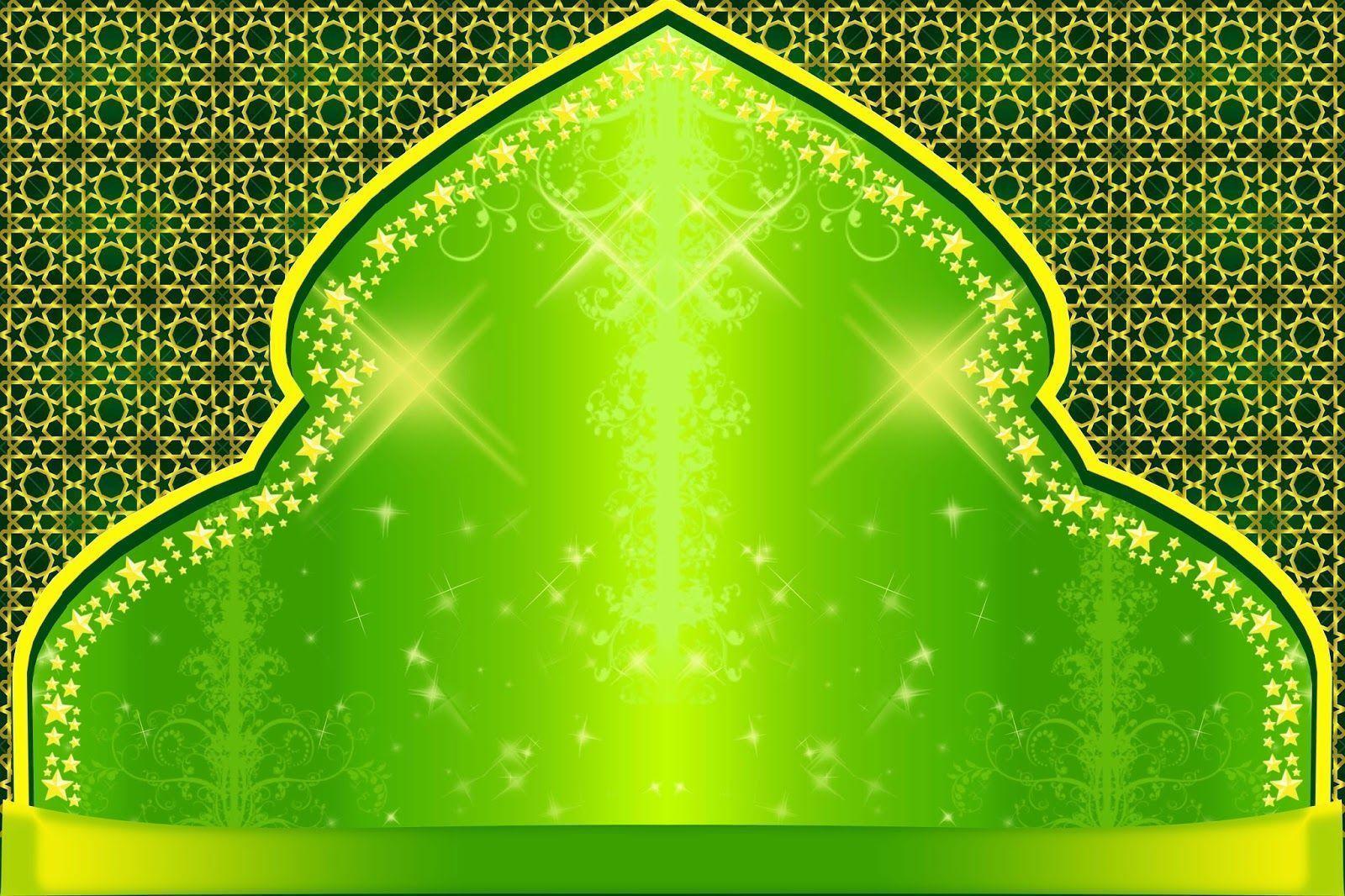 green pattern islamic backgrounds pictures