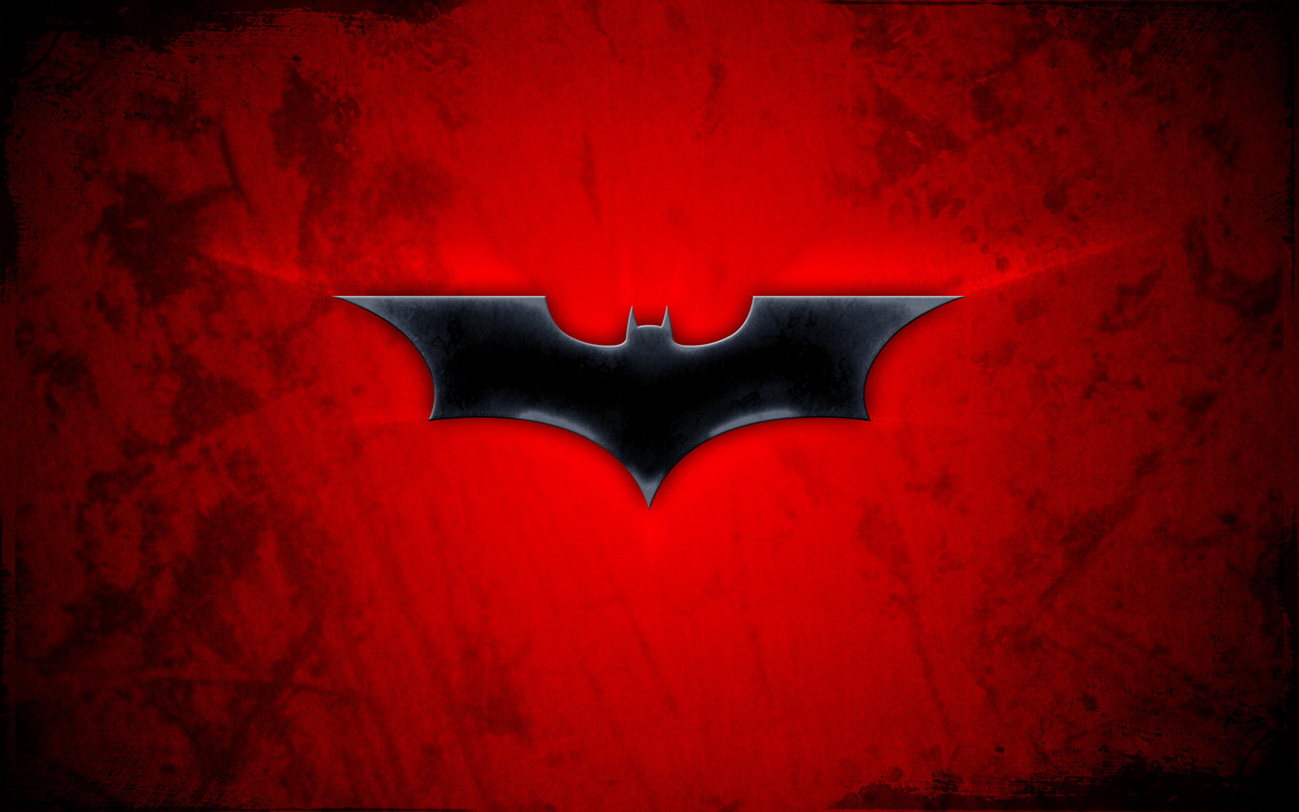 Batman logo red background 