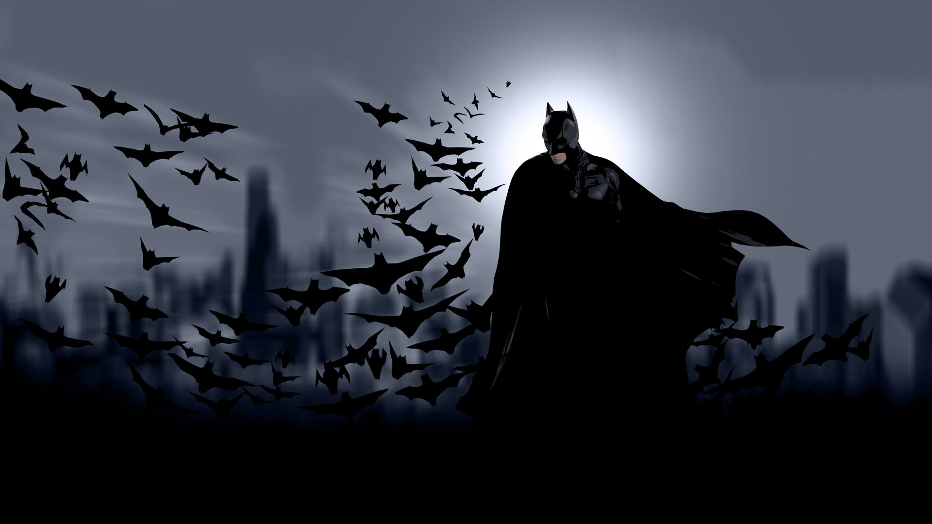 bats and Batman picture background