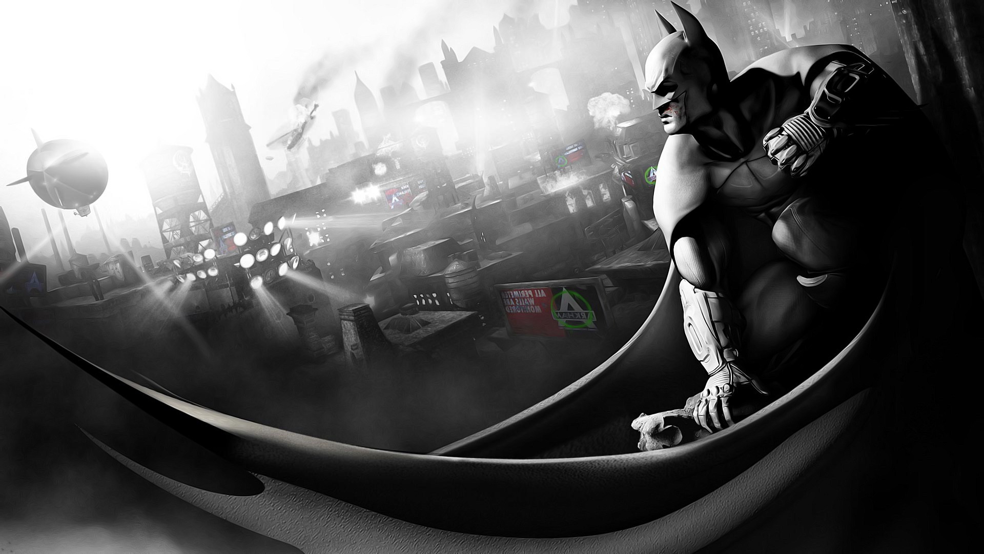 black effect Batman backgrounds