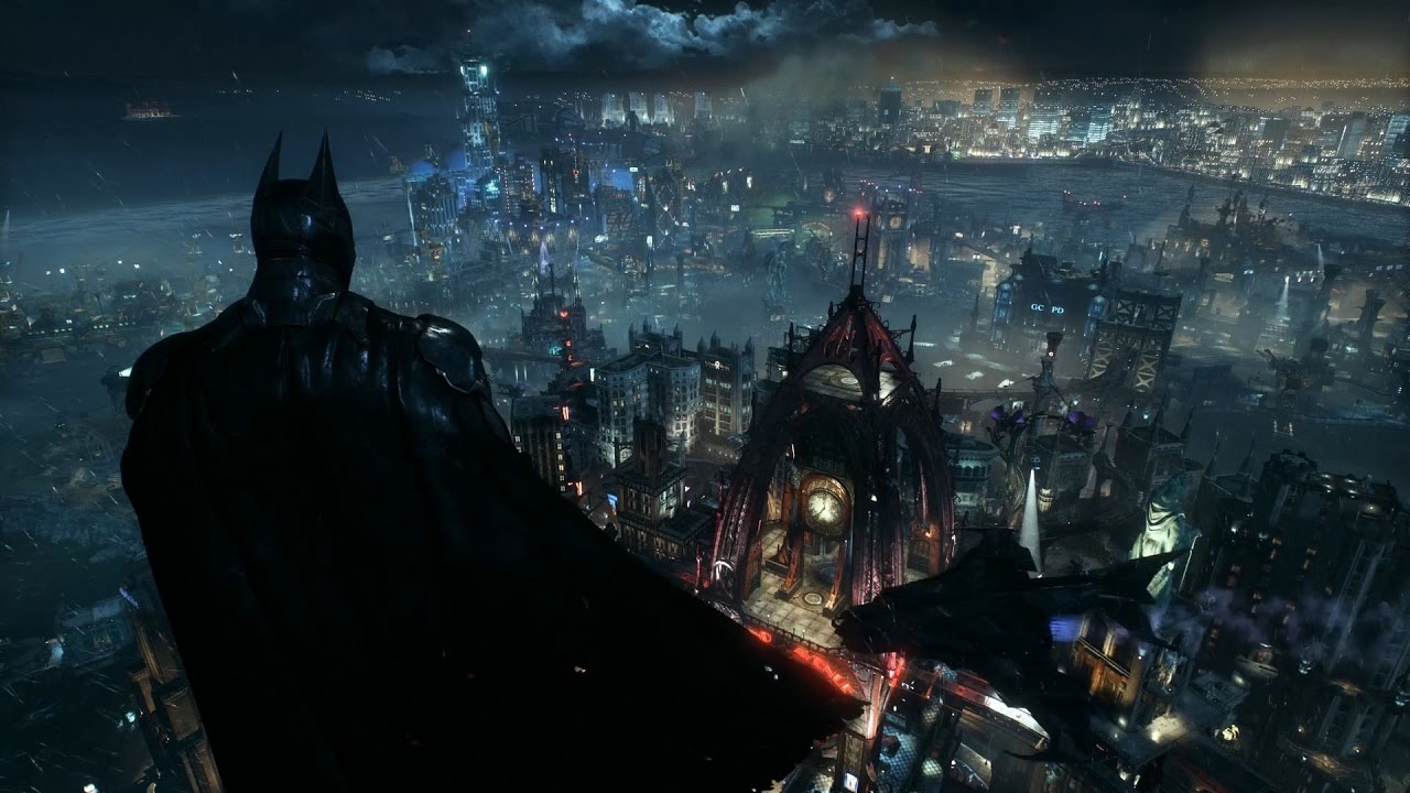 city ​​and batman desktop background