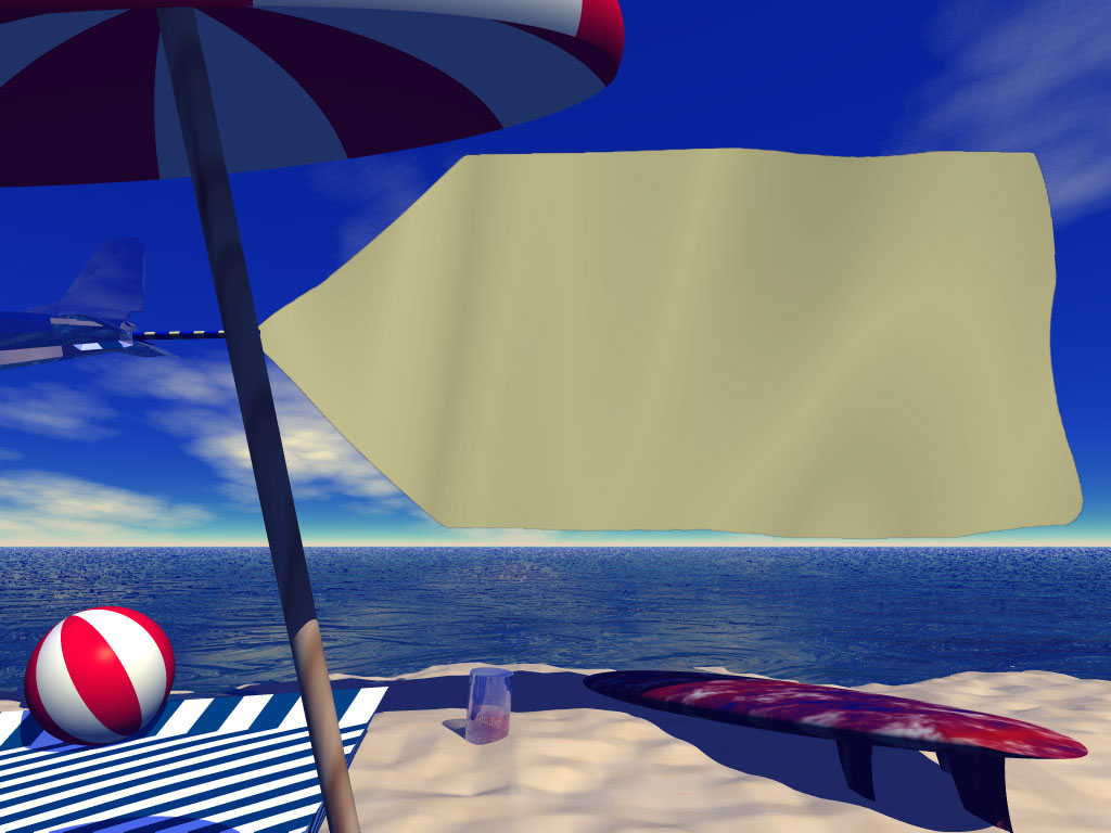 beach templates sea and sun, seaball, umbrella banner powerpoint presentations