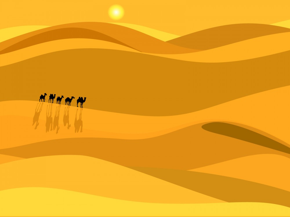Camel, Desert, Sun, Beige