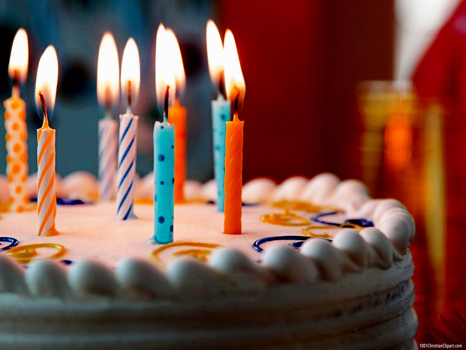 Decorations, Birthday Cake And Candle, Birthday, New Year Celebration