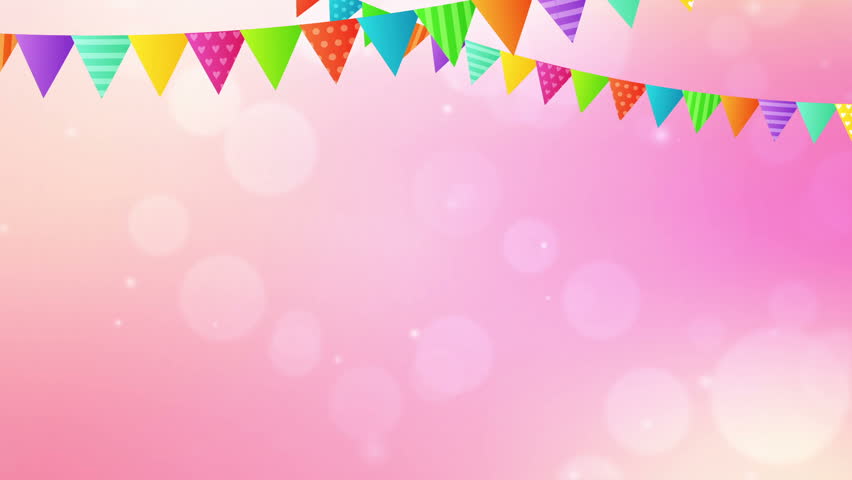 birthday loop background animation with footage